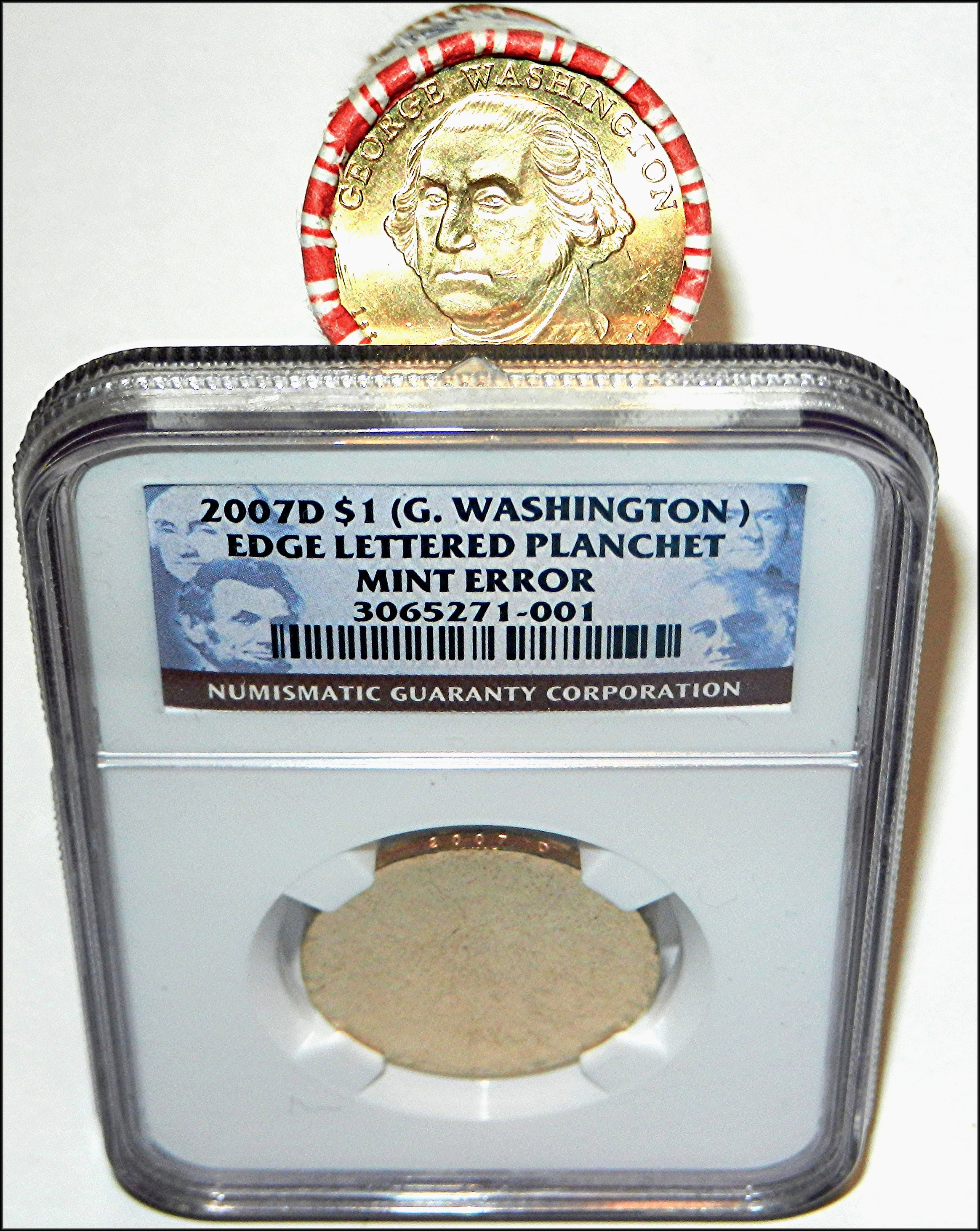 George Washington Planchet With Edge Lettering